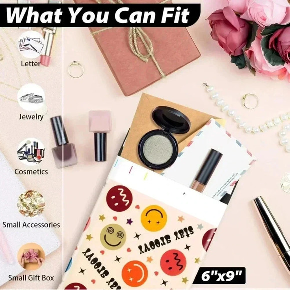 50 Poly Mailer 6x9 Inch 50 PCS - Shipping Bags for Clothing, Waterproof Tear - Picture 6 of 8